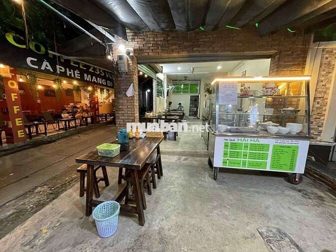 Sang quán Phở góc 2mặt tiền Vườn Lài Tân Phú giá thuê 12tr sang 99tr