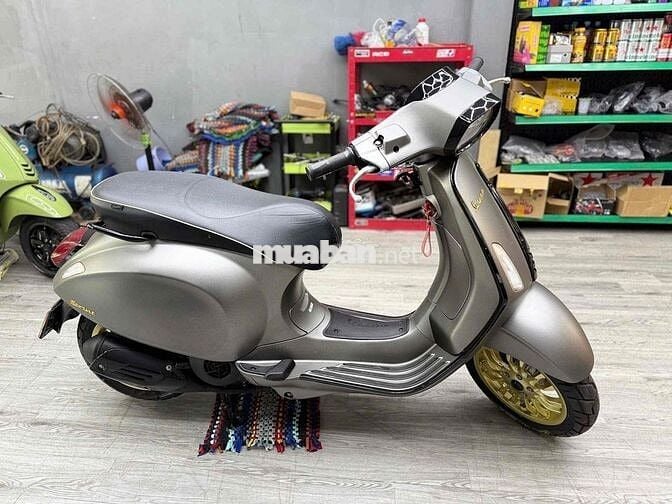 Vespa sprint 217 xám khói thần thánh siêu đẹp