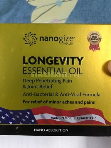 Dầu vàng Mỹ Longevity 220k/ chai, date 2030