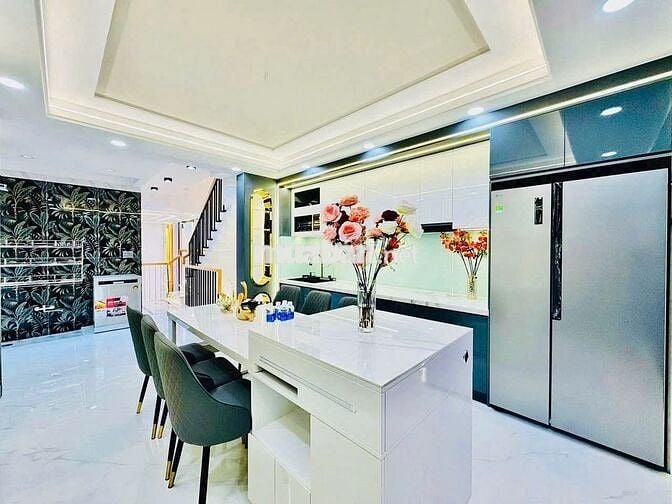BÁN NHÀ MỚI CÓ THANG MÁY ĐƯỜNG 10M – LÊ ĐỨC THO – 4 LẦU FULL NT