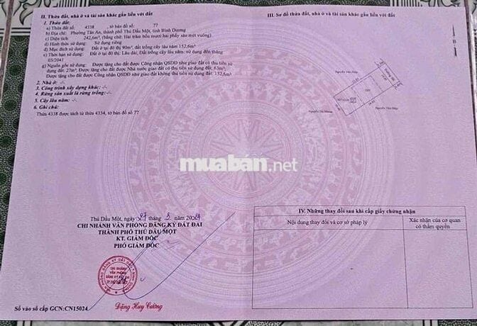 Cần bán gấp lô đất ngay chánh phú hoà, bến cát giá 1,5tỷ