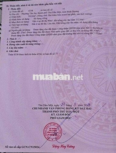 Cần bán gấp lô đất ngay chánh phú hoà, bến cát giá 1,5tỷ