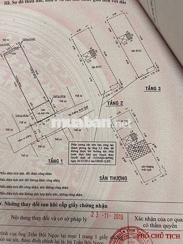 Bán nhà ngay đường Thanh Đa-Bình Quới Q.Bình Thạnh 4.5x18m 4 tầng