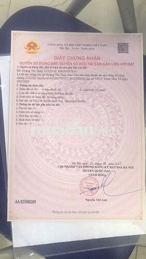 CHÍNH CHỦ BÁN ĐẤT THỔ CƯ SẴN SỔ NGAY QL21-CẦU VAI RÉO