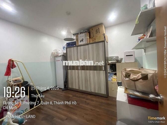 Cho thuê căn hộ Conic Riverside Q8 DT: 65m2, 2PN,1WC Giá: 7.5tr