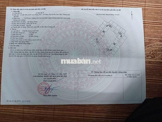 Căn hộ 36m 1PN KĐT Đặng Xá, Gia Lâm, Hà Nội