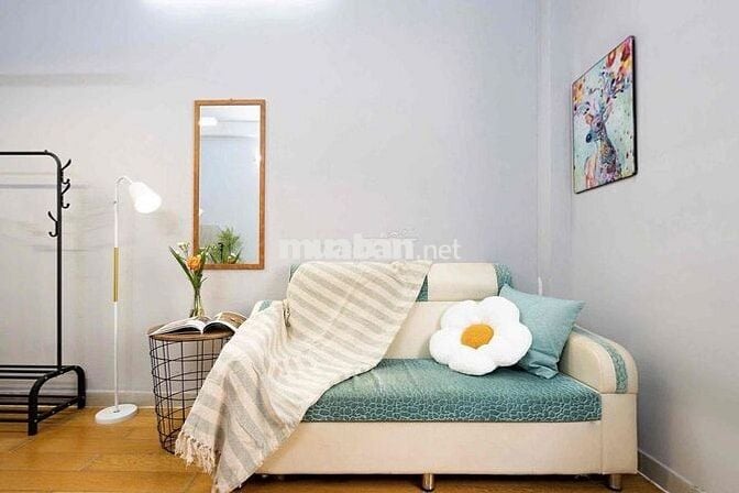 Căn hộ 1Pn decor siêu xinh, sạch sẽ, full nội thất, bàn ăn, gần Quận 3