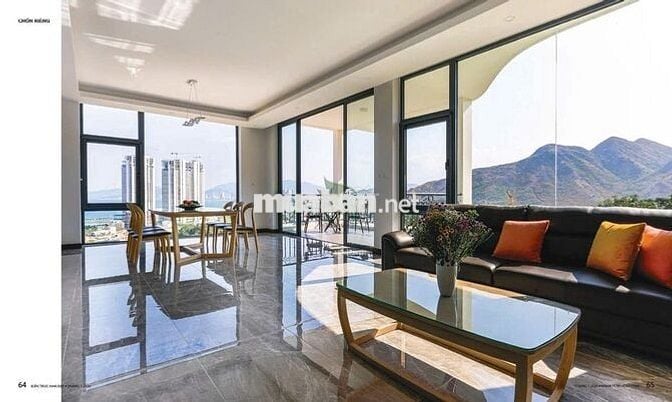 VILLA VIEW TOÀN CẢNH VỊNH NHA TRANG 5 PHÒNG NGỦ GIÁ 70 TRIỆU/THÁNG