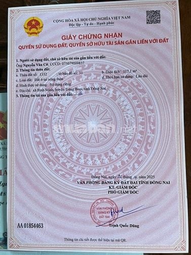 Bán sĩ 10 lô đất Bình Minh, Trảng Bom, Đồng Nai, chỉ 1 tỷ 150 triệu/lô