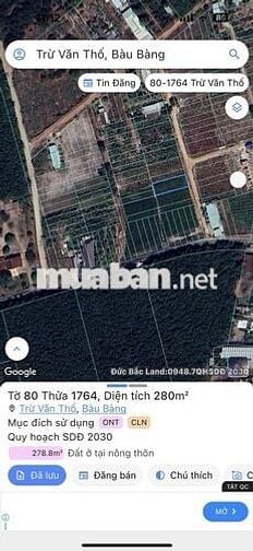 Bán 280m2 gần đường Hồ Chí Minh 10x28  vuông đẹp có sẵn 100m2 thổ cư