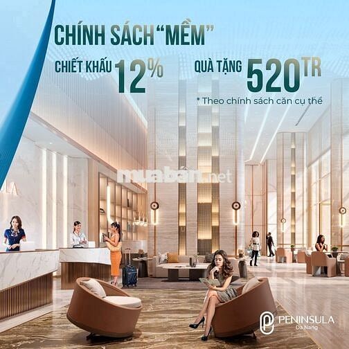 Giỏ hàng căn hộ Peninsula đa dạng từ 2 PN, 3 PN liên hệ ngay
