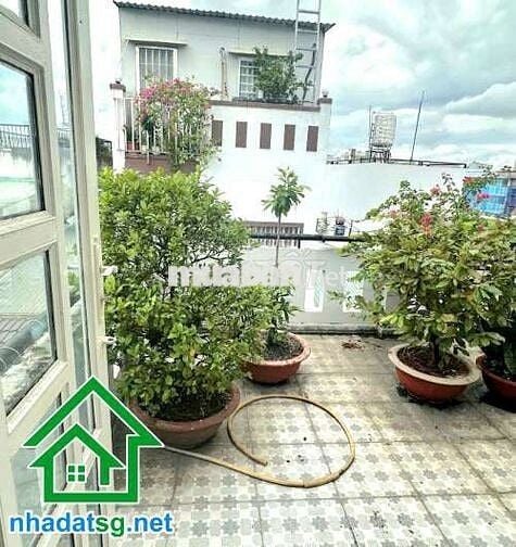 NHÀ ĐẸP 4 TẦNG BTCT + TUM - DTSD: 105m² – HẺM 4M THÔNG – MIẾU GÒ XOÀI