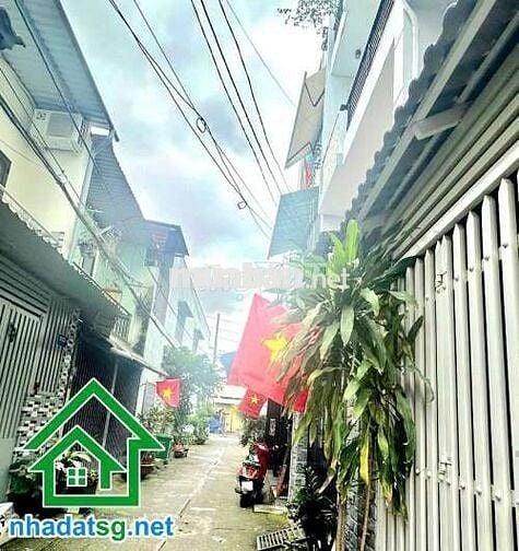 NHÀ ĐẸP 4 TẦNG BTCT + TUM - DTSD: 105m² – HẺM 4M THÔNG – MIẾU GÒ XOÀI