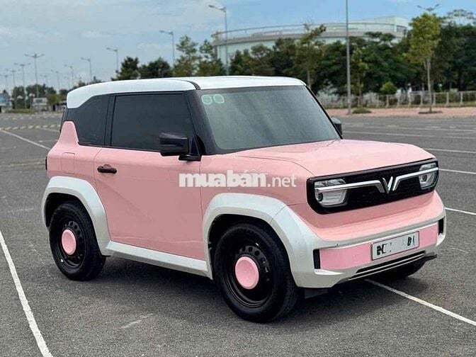 VinFast VF3 Hồng 2025 Mua Pin decal full cực đẹp