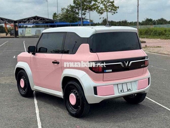 VinFast VF3 Hồng 2025 Mua Pin decal full cực đẹp