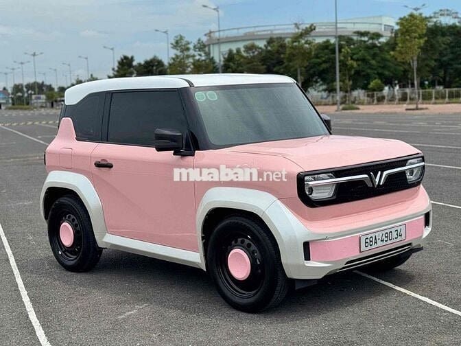 VinFast VF3 Hồng 2025 Mua Pin decal full cực đẹp