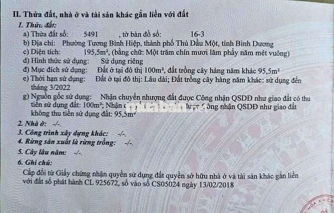 Bán lô góc MẶT TIỀN kinh doanh  Hồ Văn Cống TP TDM Bình Dương cũ