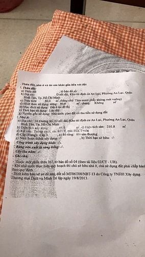 Bán nhà mặt tiền KDC Nam Hùng Vương, An Lạc, Bình Tân, 4x20m, 3 lầu