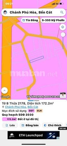 Đất nền Mỹ Phước 3, sát chợ Chánh Lưu, Chánh Phú Hoà, Bến Cát, TP HCM