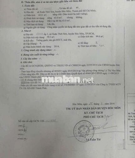 Bán nhà Đ.Nguyễn Thị Thử,gần Trường THCS và THPT Phạm Văn Sáng