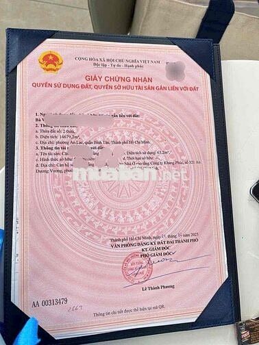 Chính chủ bán căn 2PN 68m2 chung cư The Privia Bình Tân - Sổ hồng sẵn