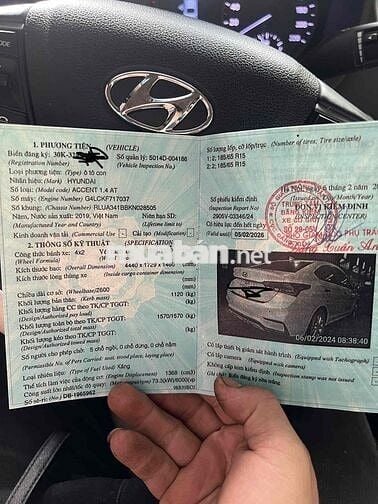 Hyundai Accent 2019 1.4 AT - 63700 km