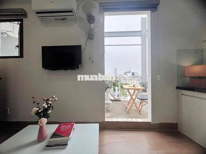 🏢 GIÁ THẬT ! CHDV STUDIO_BALCONY_25m2_FULL NT ( thang máy , hút mùi..)