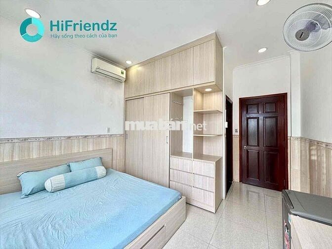 Studio Full nội thất, ban công siêu thoáng sát cầu Nguyễn Văn Cừ