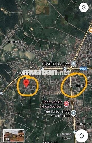 Dược Thượng Sóc Sơn mặt tiền rộng 7m full thổ cư 95 rất đẹp ngõ xe tải