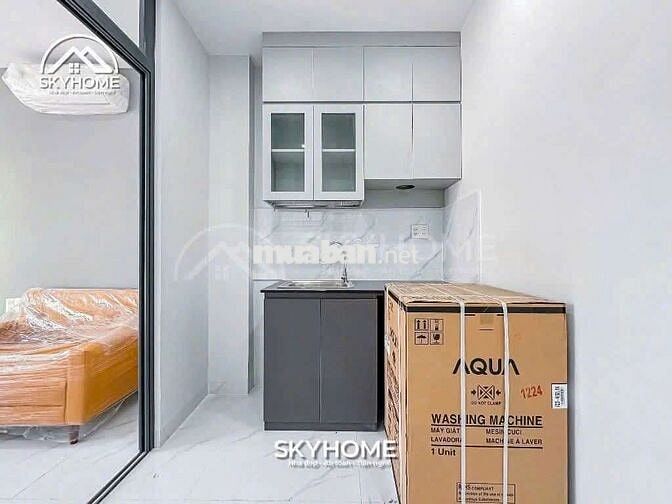 Căn hộ 1 phòng ngủ ban công - gần Lotte - Full nội thất