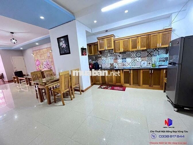 CHO THUÊ CĂN HỘ 120M2 CHUNG CƯ OASKY SƠN THỊNH 2 SÁT BIỂN BÃI SAU 2PN