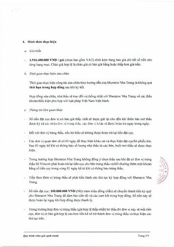 THÔNG BÁO MỜI CHÀO GIÁ / MỜI NHÀ THẦU THAM GIA KHẮC PHỤC MÁY