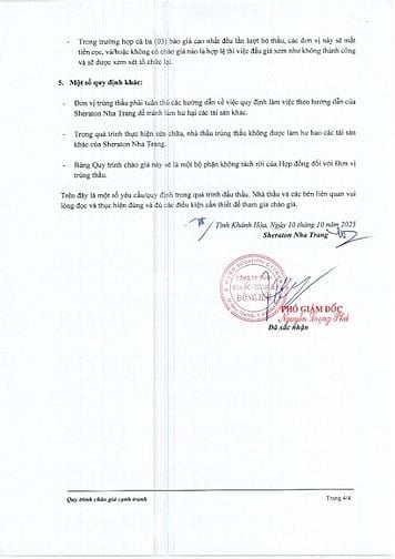 THÔNG BÁO MỜI CHÀO GIÁ / MỜI NHÀ THẦU THAM GIA KHẮC PHỤC MÁY