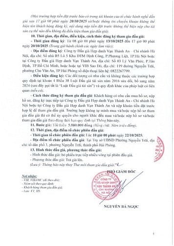 Đấu giá Quyền sử dụng đất và tài sản gắn liền với đất