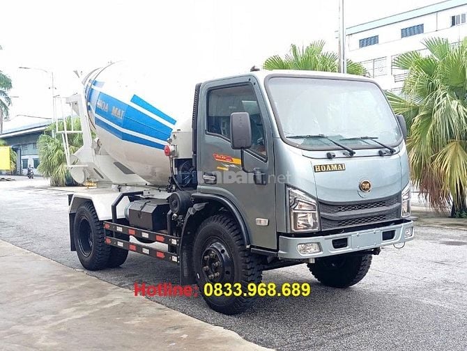 Xe trộn bê tông Hoa Mai 3–4 khối – Nhỏ gọn, chính hãng, giá tốt
