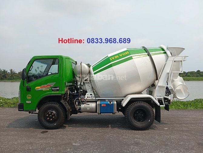 Xe trộn bê tông Hoa Mai 3–4 khối – Nhỏ gọn, chính hãng, giá tốt