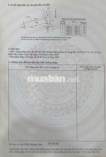 Chính chủ bán lô đất Đường Võ thị phải phường thới an, quận 12