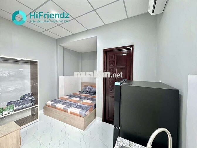 STUDIO BAN CÔNG CỬA SỔ - FULL NỘI THẤT - MÁY GIẶT RIÊNG SÁT CẦU CHỮ Y