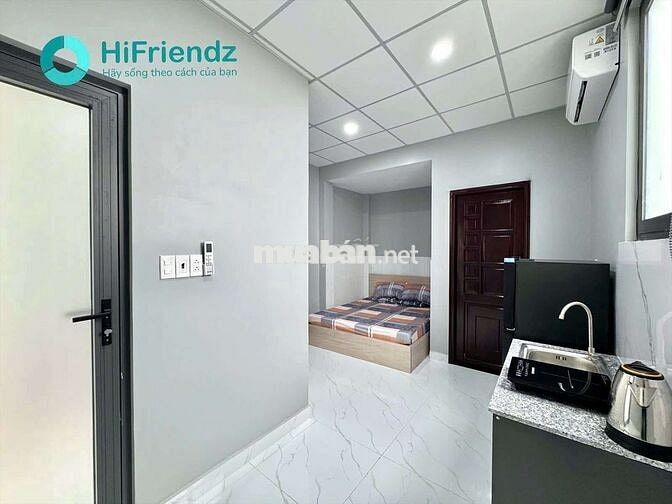 STUDIO BAN CÔNG CỬA SỔ - FULL NỘI THẤT - MÁY GIẶT RIÊNG SÁT CẦU CHỮ Y