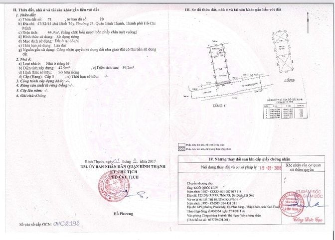 Chính chủ bán nhà phố, hẻm rộng khu dân cư đông đúc, gần chợ, trg học