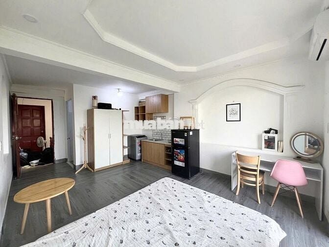STUDIO BAN CÔNG LỚN RÔNG 30M2_MÁY GIĂT RIÊNG_VŨ TÙNG, P2, BÌNH THANH