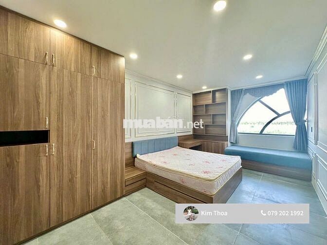 Căn hộ 2PN-3WC (90m2) Vạn Phúc full nội thất, có thang máy. Giá 16 tr