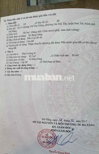 Nhà chính chủ, mặt tiền 16m5 Vũ Văn Dũng