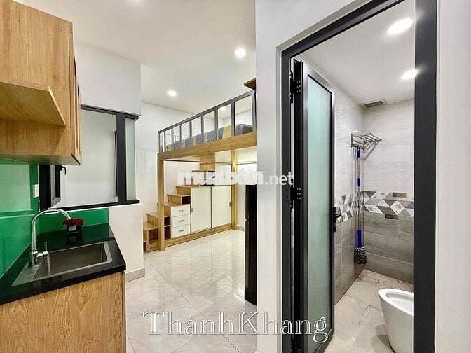CHO THUÊ CĂN HỘ FULL NỘI THẤT – DẠNG DUPLEX MỚI 100%, CÓ THANG MÁ,