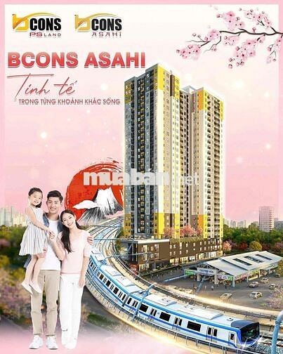 🌸 Siêu phẩm căn góc Bcons Asahi – diện tích lớn 74,29m², thiết kế sang