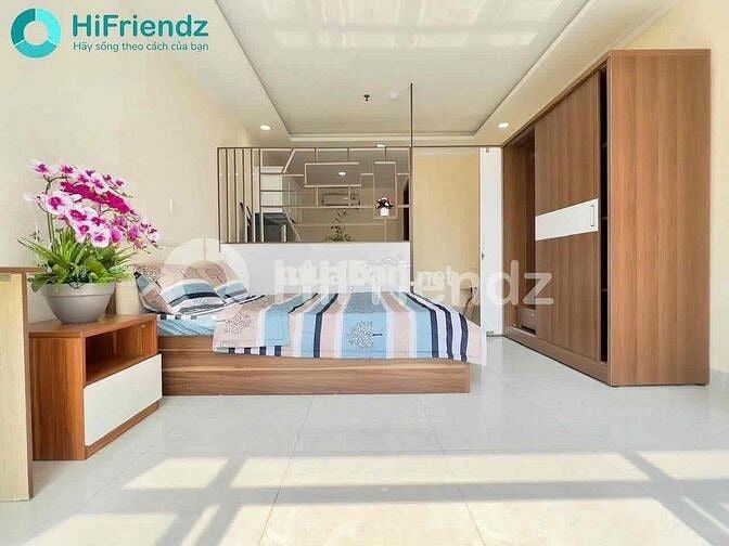 Căn hộ 1 phòng ngủ tách bếp, Bancol cửa sổ lớn, sát bên Lotte Mart,