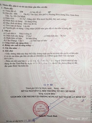 Nhà hẻm 5m xe hơi Tân Kỳ Tân Quý, Bình Tân