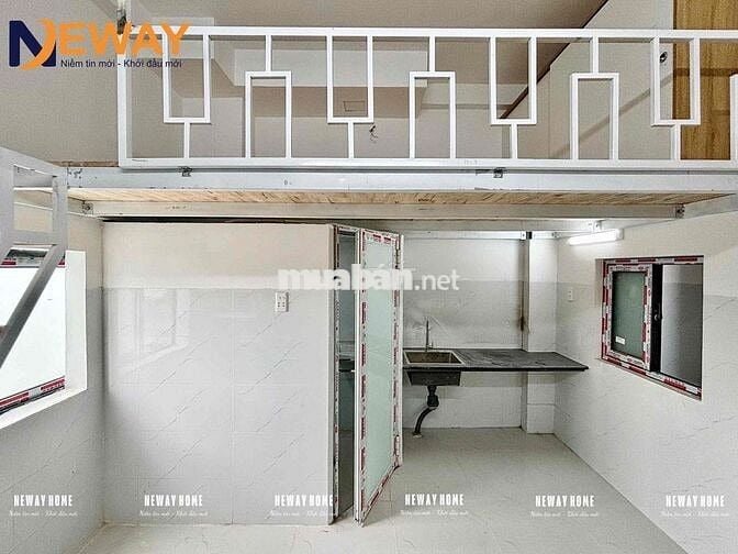 CHO THUÊ CĂN HỘ MỚI XÂY CỬA SỔ THOÁNG SẴN NỘI THẤT SÁT ĐH HUIT Ở LIỀN