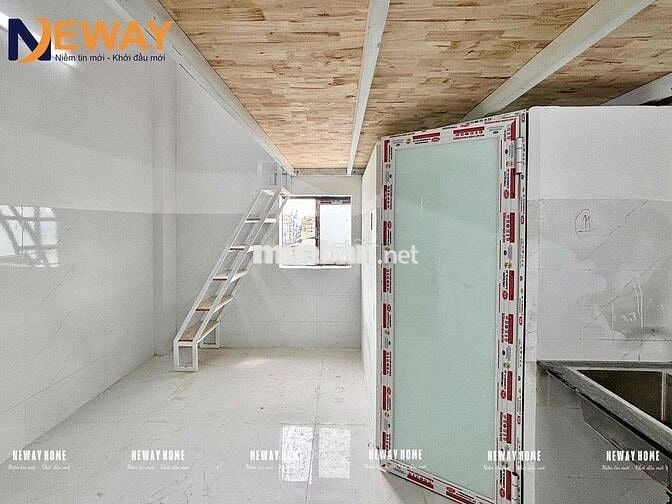 CHO THUÊ CĂN HỘ MỚI XÂY CỬA SỔ THOÁNG SẴN NỘI THẤT SÁT ĐH HUIT Ở LIỀN