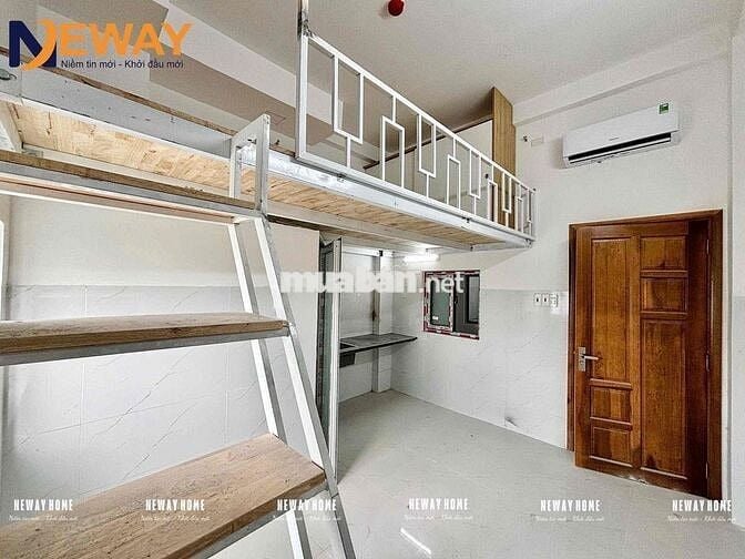 CHO THUÊ CĂN HỘ MỚI XÂY CỬA SỔ THOÁNG SẴN NỘI THẤT SÁT ĐH HUIT Ở LIỀN
